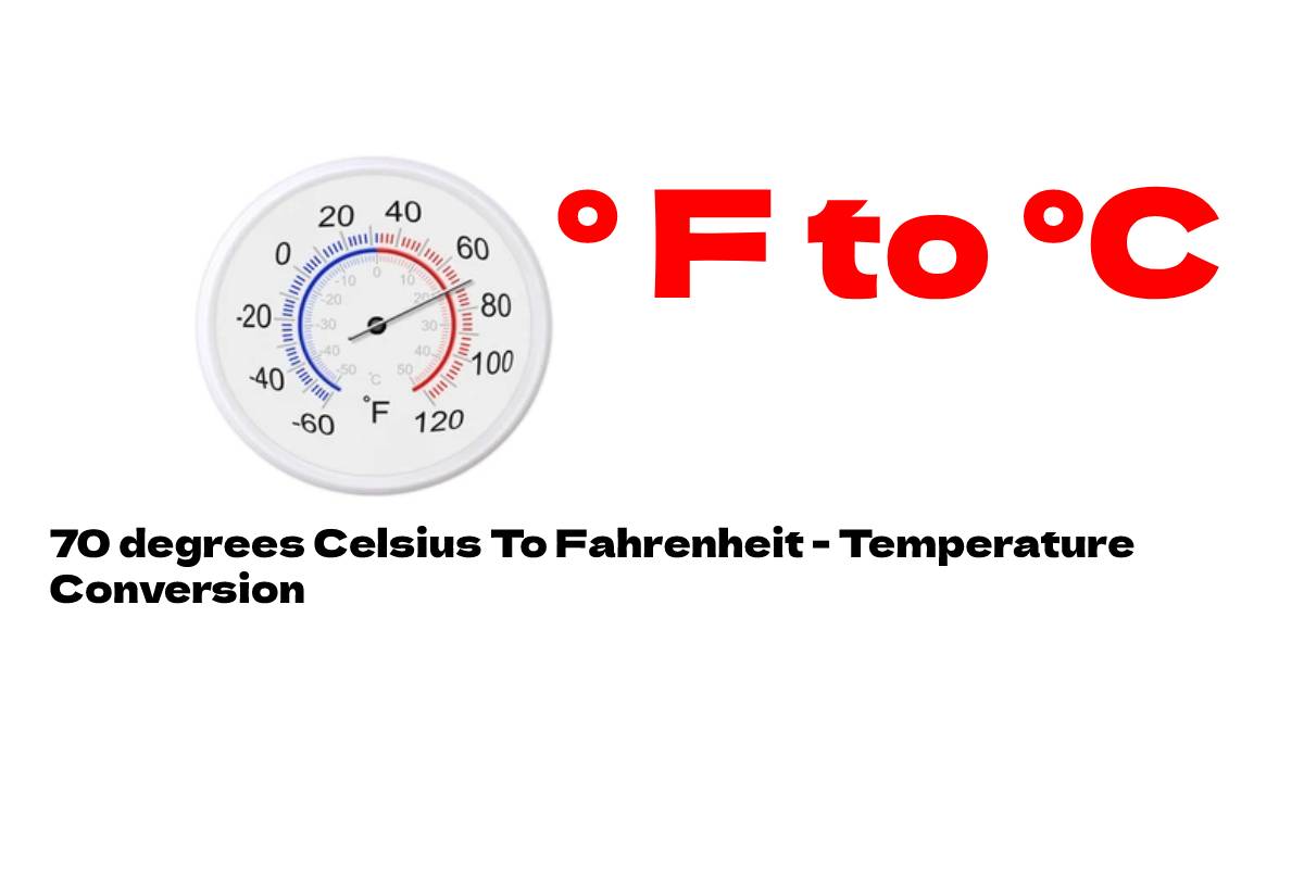 70 degrees Celsius To Fahrenheit - Temperature Conversion