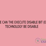 Where can the execute disable bit (edb) technology be disabled_