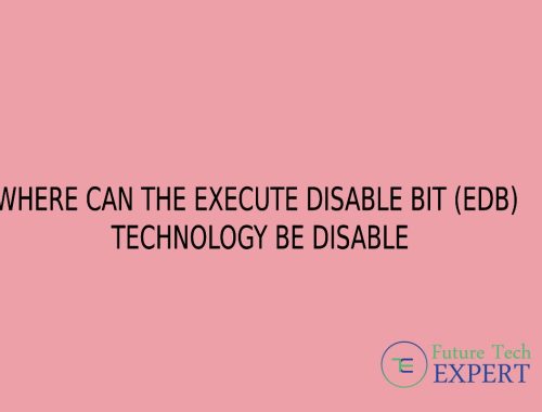 Where can the execute disable bit (edb) technology be disabled_