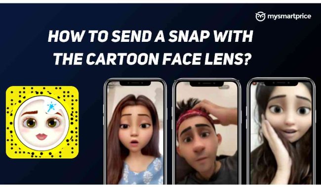 Send a Snap with the Cartoon Face Lens