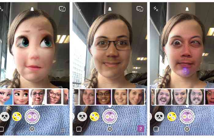 What are the most Popular Snapchat Cartoon Face Lens_