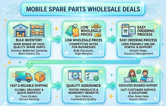 mobile spare parts wholesale deals
