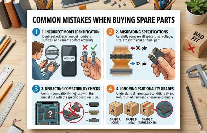 mistakes when buying spare parts 