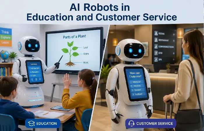 ai robots in education and customer service