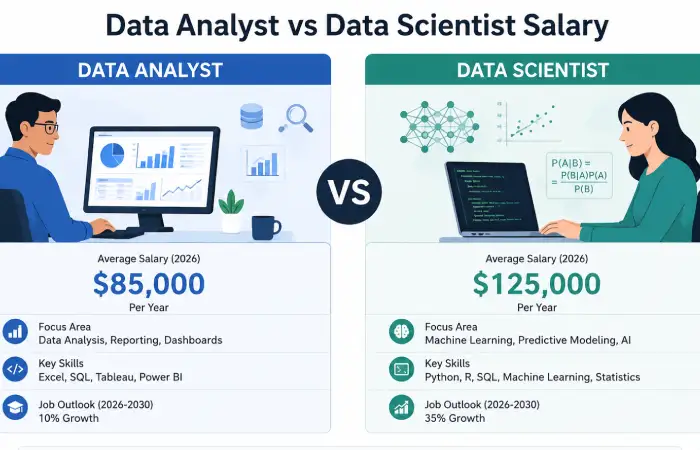 data analyst vs data scientist salary