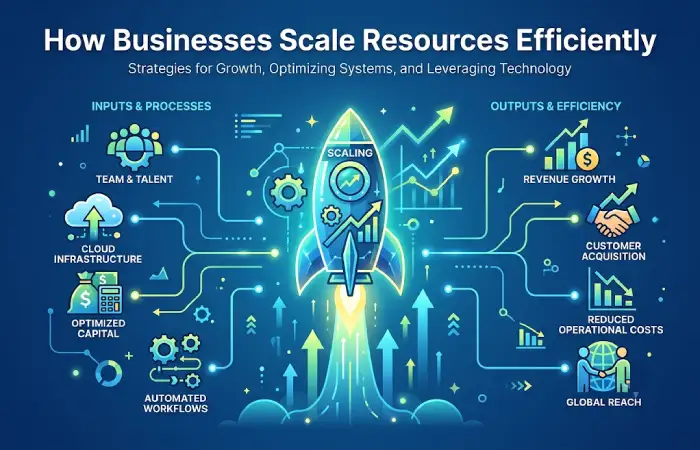 how businesses scale resources efficiently