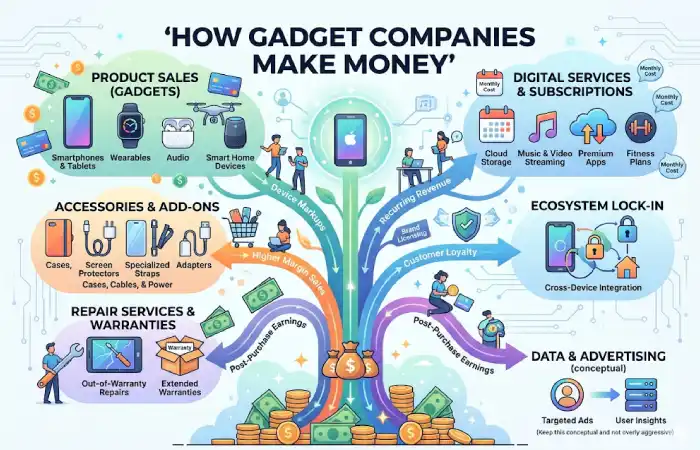 how gadget companies make money