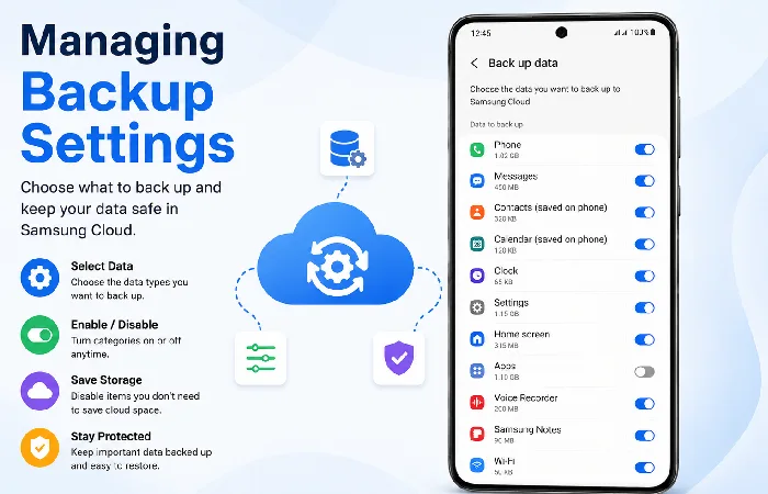managing backup settings