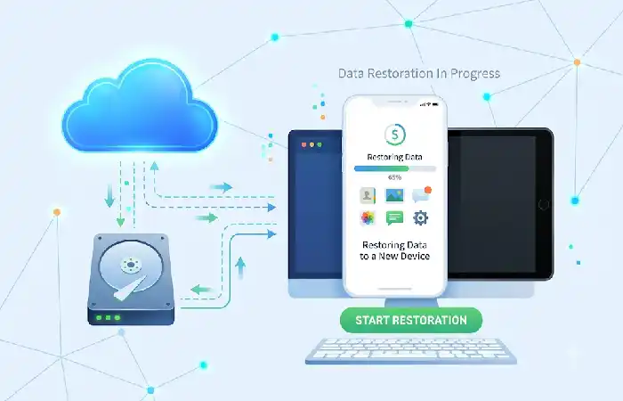 restoring data to a new device
