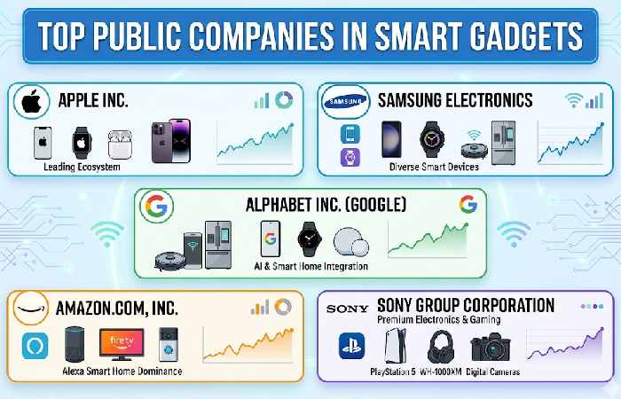 top public companies in smart gadgets