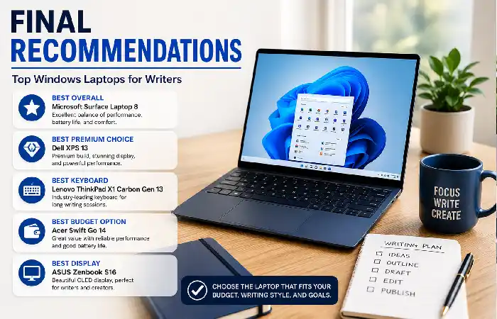 final recommendations