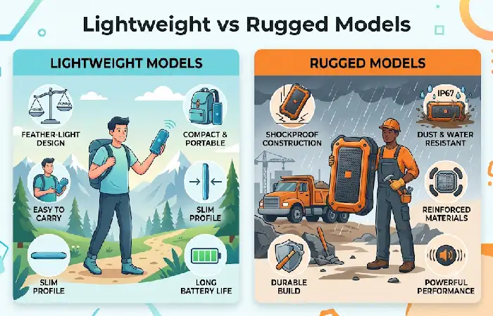 lightweight vs rugged models