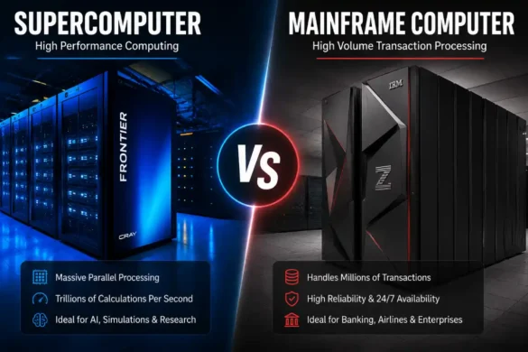 supercomputer vs mainframe computer