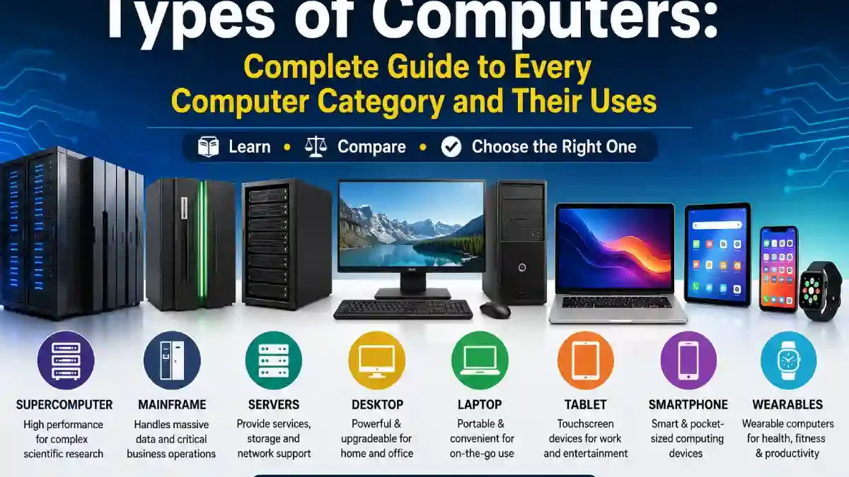 Types of Computers: Complete Guide to Every Computer Category and Their Uses