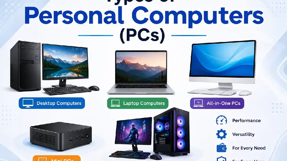 Types of Personal Computers (PCs): Complete Beginner’s Guide (2026)
