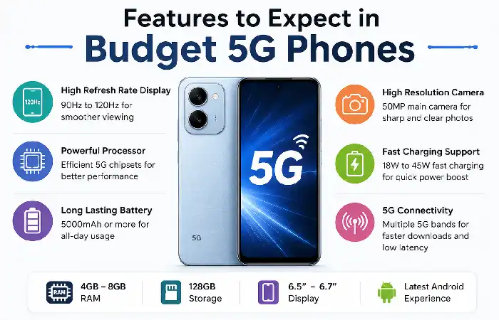 features to expect in budget 5g phones