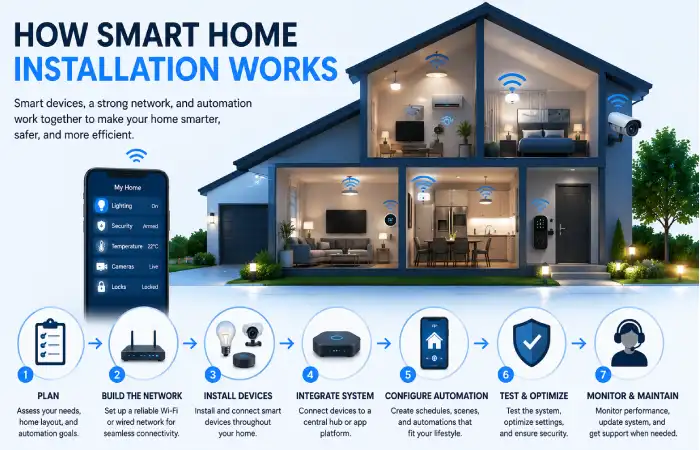 how smart home installation works