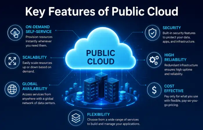 key features of public cloud