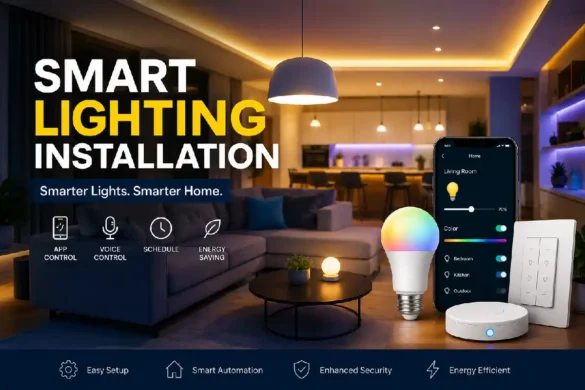 smart lighting installation
