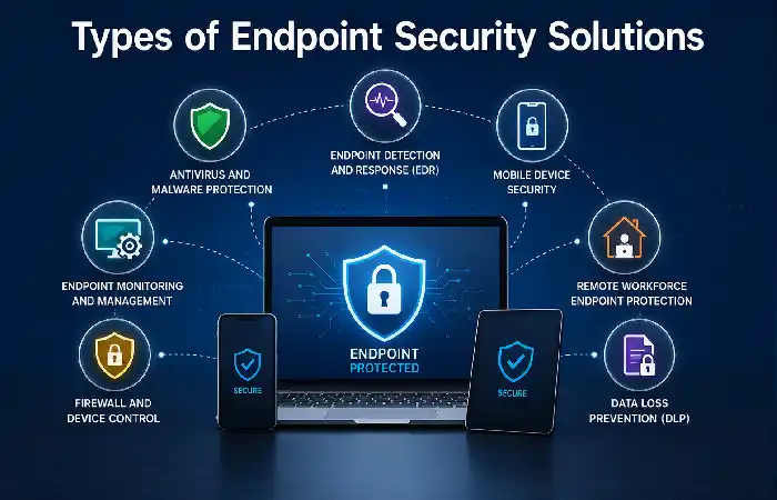 types of endpoint security solutions