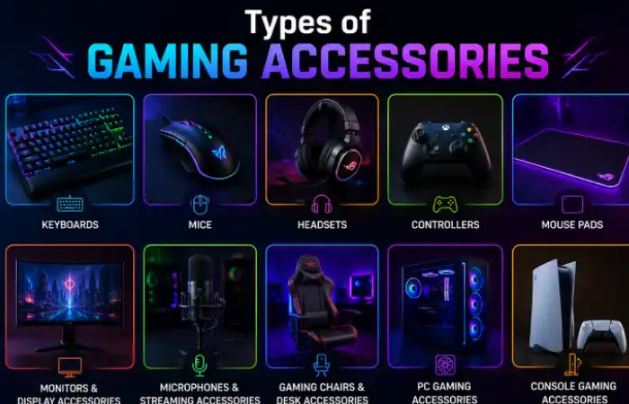 types of gaming accessories