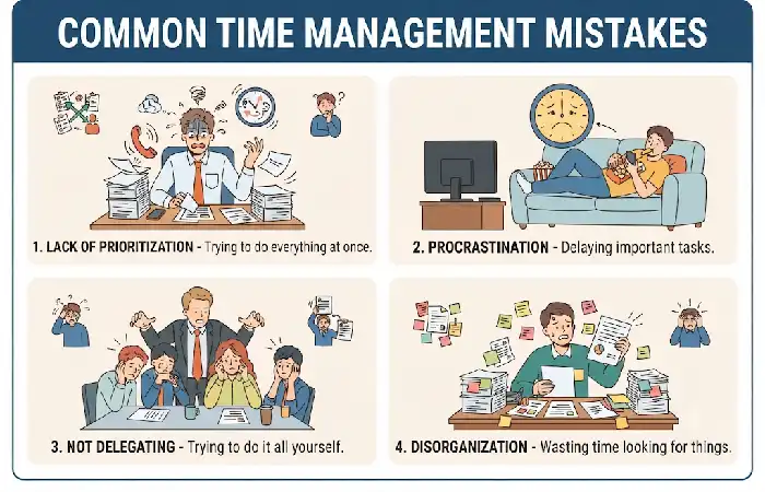 common time management mistakes