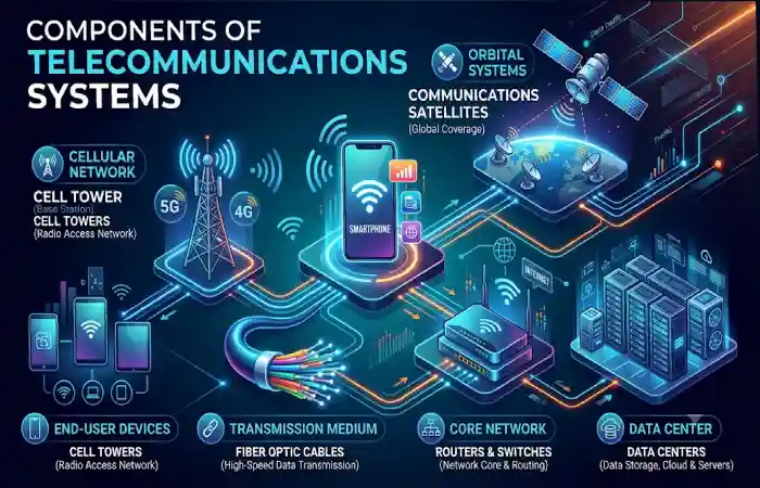 components of telecommunications systems