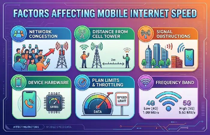 factors affecting mobile internet speed
