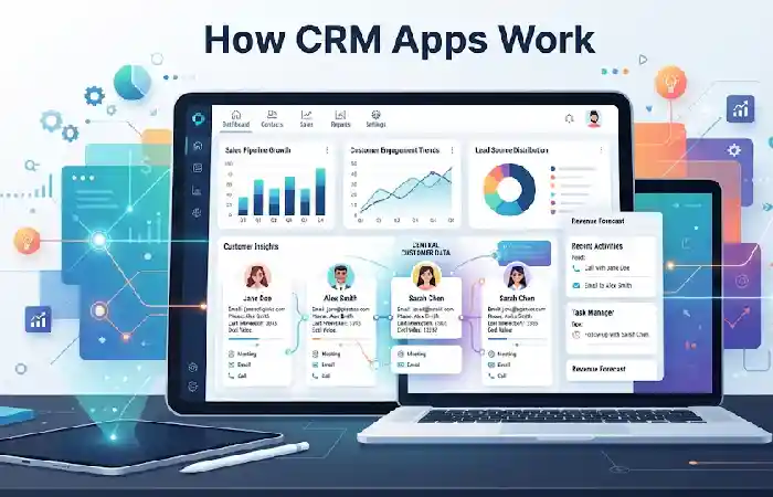 how crm apps work