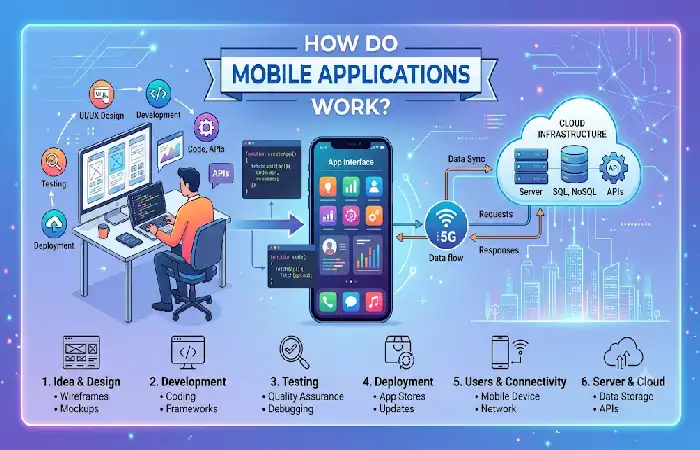 how do mobile applications work