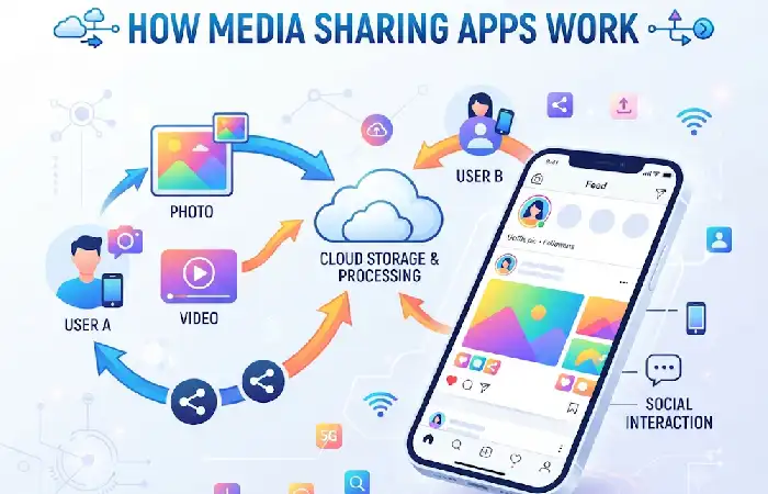 how media sharing apps work
