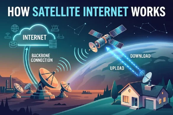 how satellite internet works