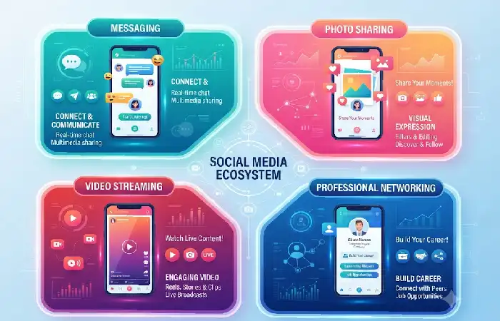 how social media App categories differ