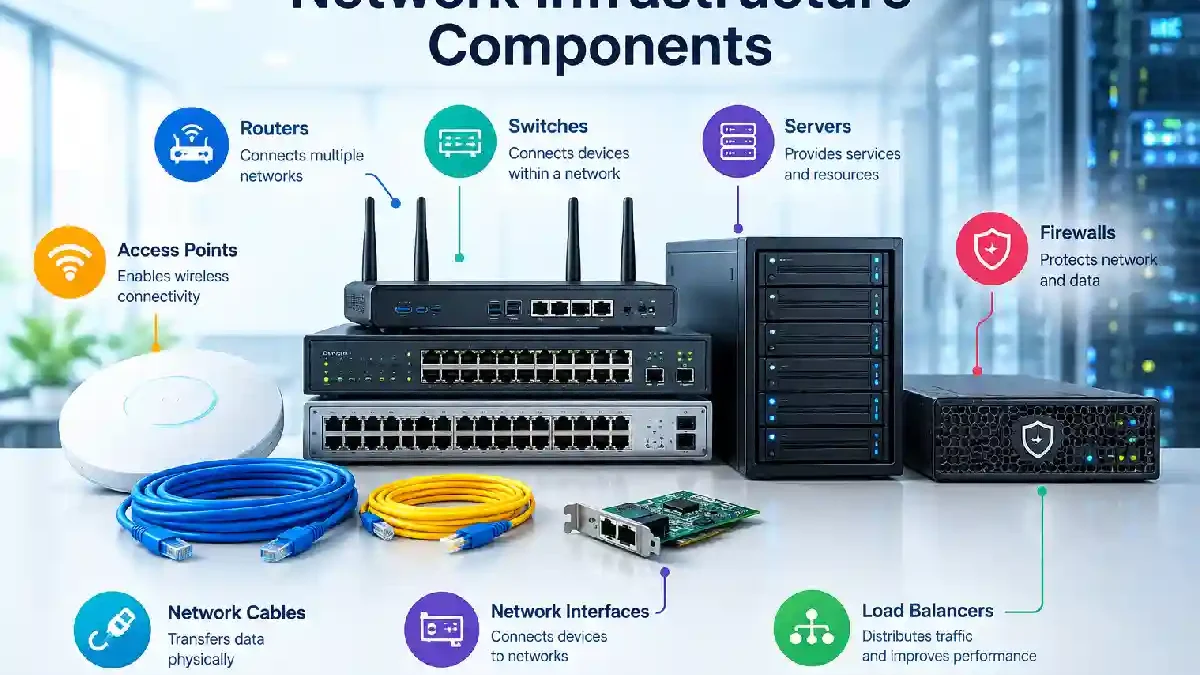 Network Infrastructure Components: Complete Guide to Building Modern Networks in 2026