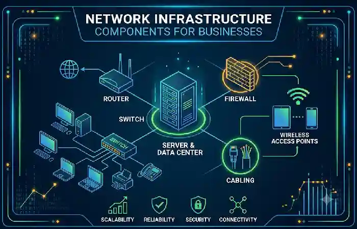 network infrastructure components for businesses