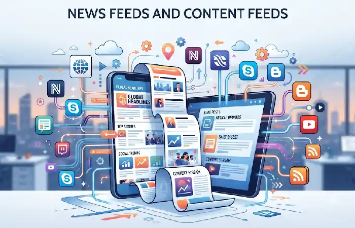 news feeds and content feeds