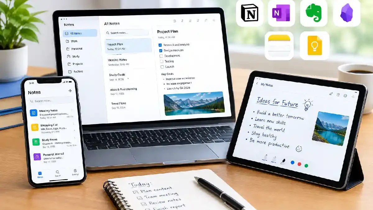 Note-Taking Apps: Complete Guide to Digital Note Organization, Productivity, and Knowledge Management (2026)