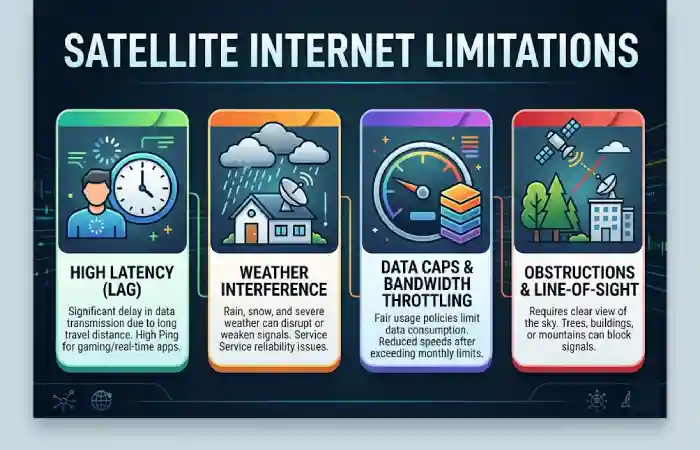 satellite internet limitations