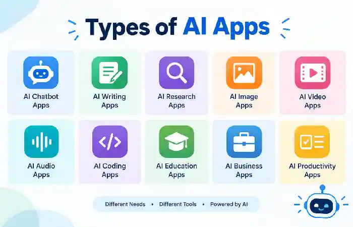 types of ai apps