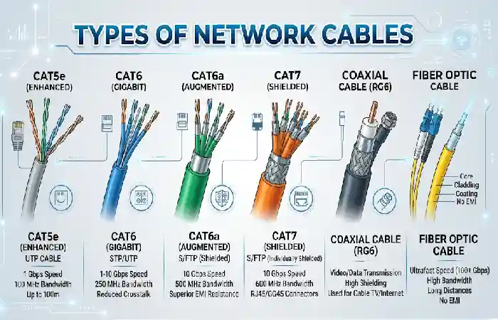 types of network cables