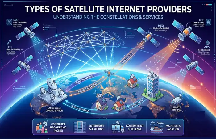types of satellite internet providers