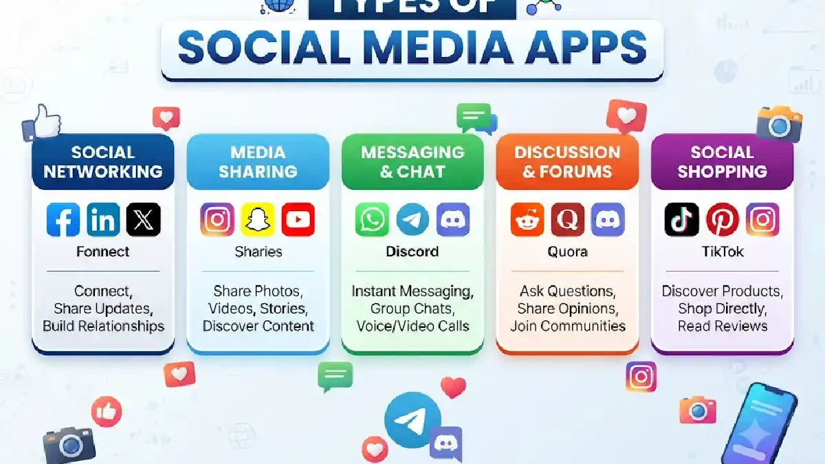 Types of Social Media Apps: Complete Guide to Social Media Categories in 2026